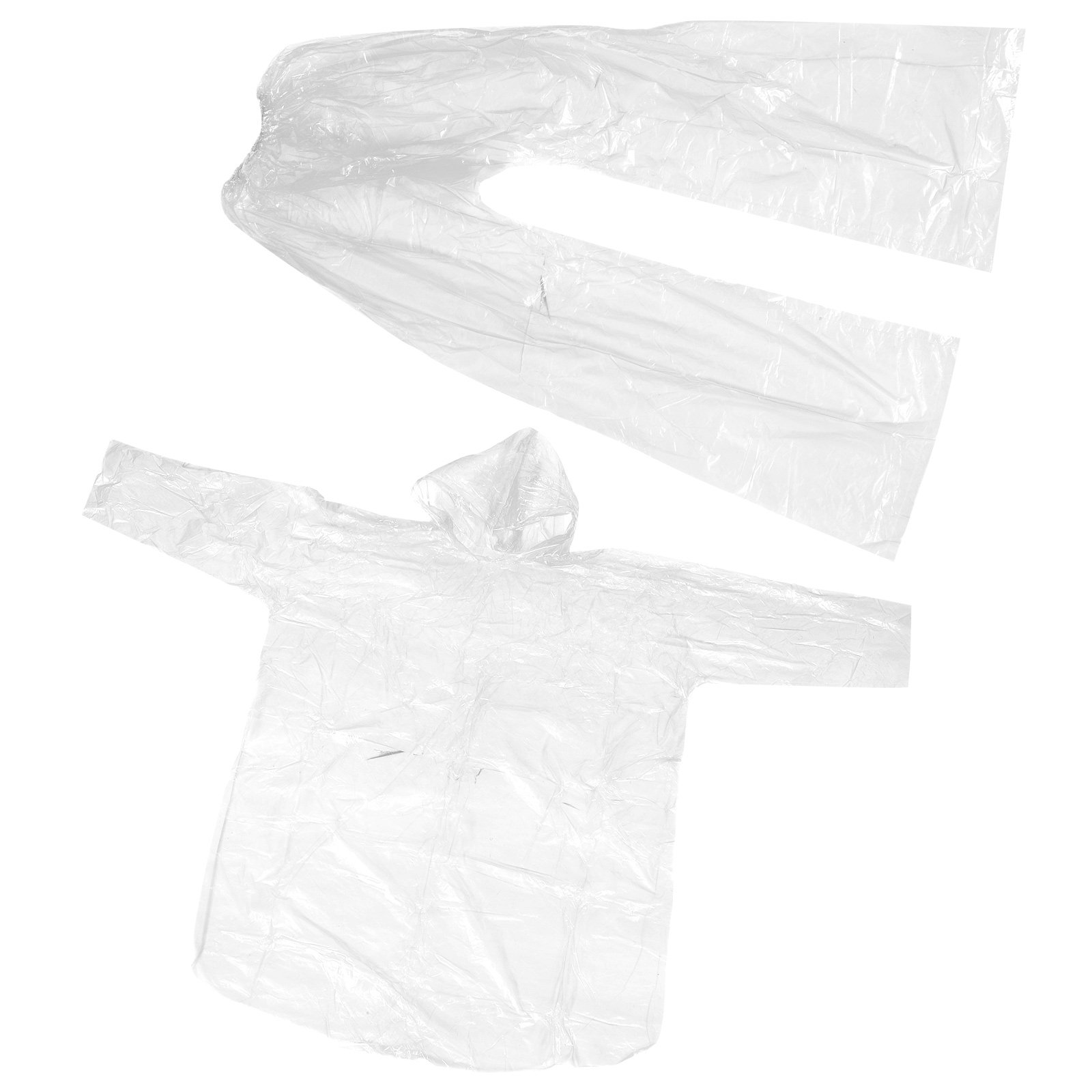 Emergency Poncho Rain - Conjunto de Poncho de Chuva Transparente