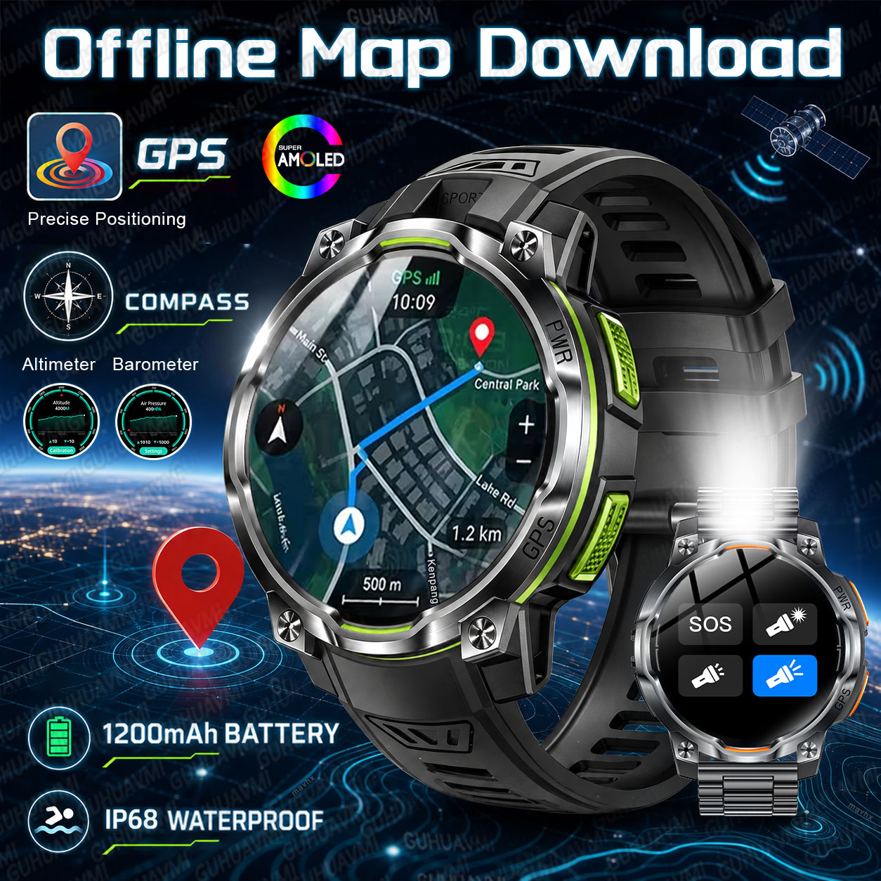 Compass Lensatic - Novo Smartwatch Militar GPS 2026 com