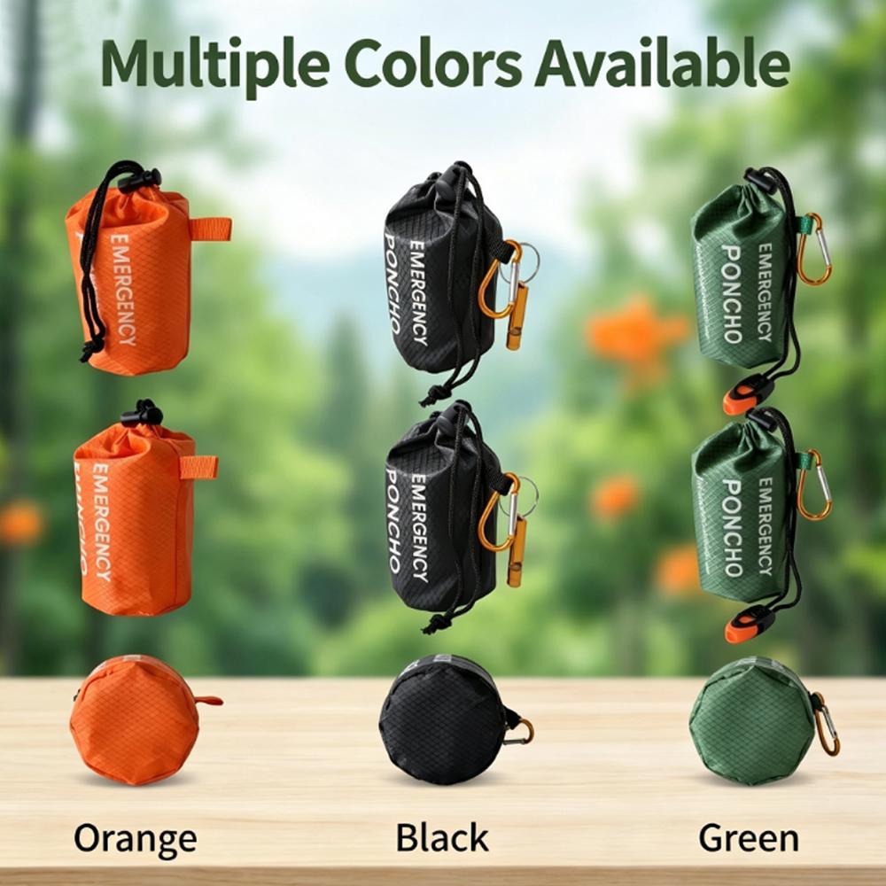 Kit de capa de chuva portátil  - Emergency Poncho Rain avaliação e preço